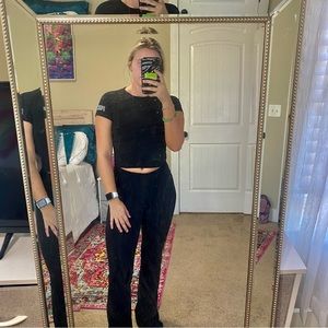 PINK black athletic top